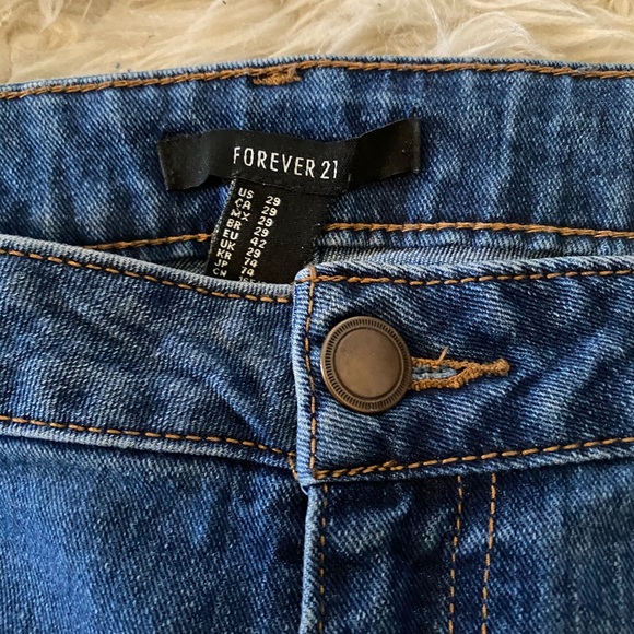 Forever 21 jeans denim 29 skinny mom straight leg - Picture 3 of 4
